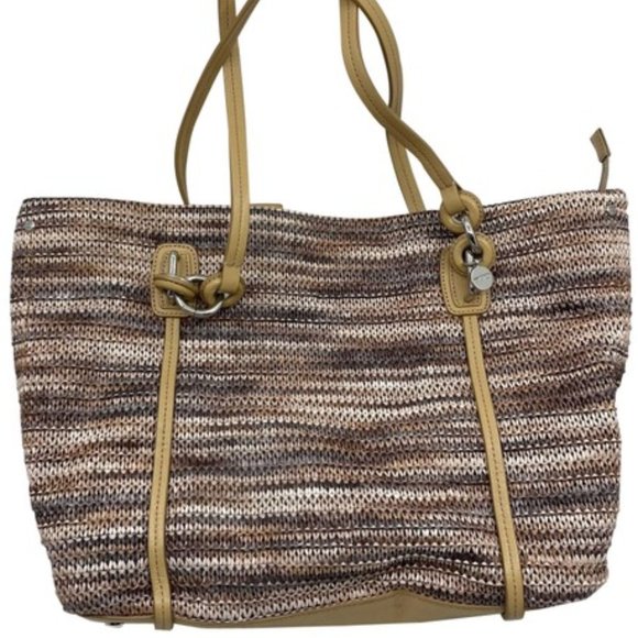 Tumi Handbags - TUMI Multi Color Woven Tote bag